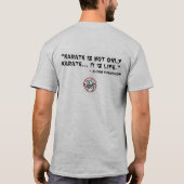 Shotokan Karate Funakoshi Zitat T - Shirt (Rückseite)