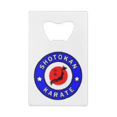 Shotokan Karate Geldbeutel Flaschenöffner (Rückseite)