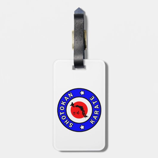Shotokan Karate Gepäckanhänger (Rückseite vertikal)