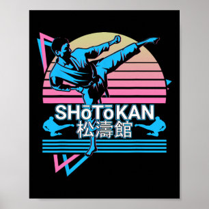 Shotokan Karate Japanisch Martial Arts Retro 1 Poster