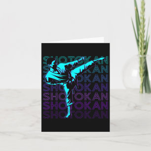 Shotokan Karate Japanisch Martial Arts Retro Karte