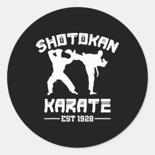 Shotokan Karate Martial Arts Est 1928 Teacher Shot Runder Aufkleber