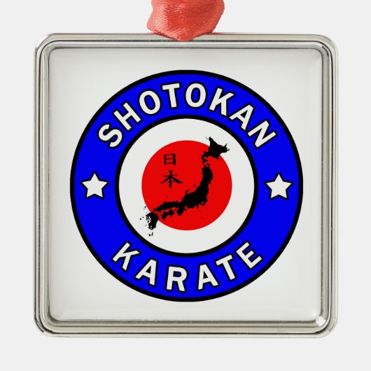 Shotokan Karate Ornament Aus Metall (Vorne)