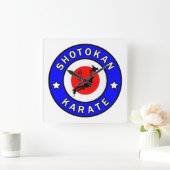 Shotokan Karate Quadratische Wanduhr (Zuhause)