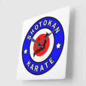 Shotokan Karate Quadratische Wanduhr (Winkel)