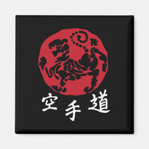 Shotokan Karate Rote Kampfkunst Taekwondo Black W Magnet