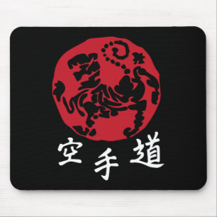 Shotokan Karate Rote Kampfkunst Taekwondo Black W Mousepad