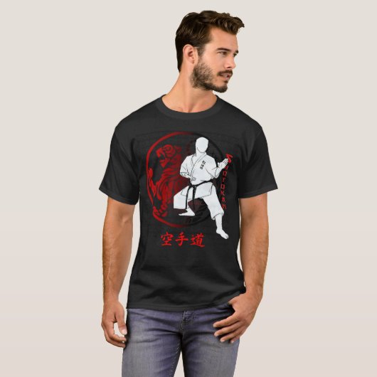 Shotokan Karate Shuto Uke - T - Shirt für Kampfkun (Vorne ganz)