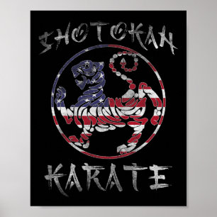Shotokan Karate Tiger Symbol Usa Squad Kampfkunst Poster