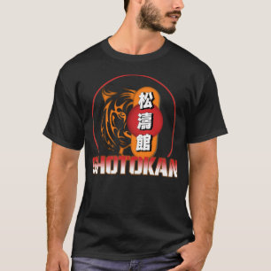 Shotokan Karate Tiger und japanisches Kanji T-Shirt