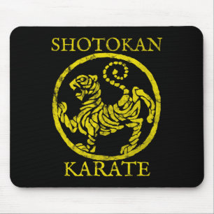 Shotokan Karate Vintages gestörtes Karate Gi Logo Mousepad