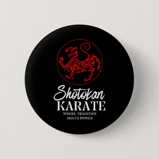 Shotokan Karate, wo Tradition Power trifft Button (Vorderseite)