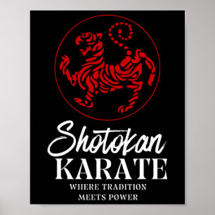 Shotokan Karate, wo Tradition Power trifft Poster