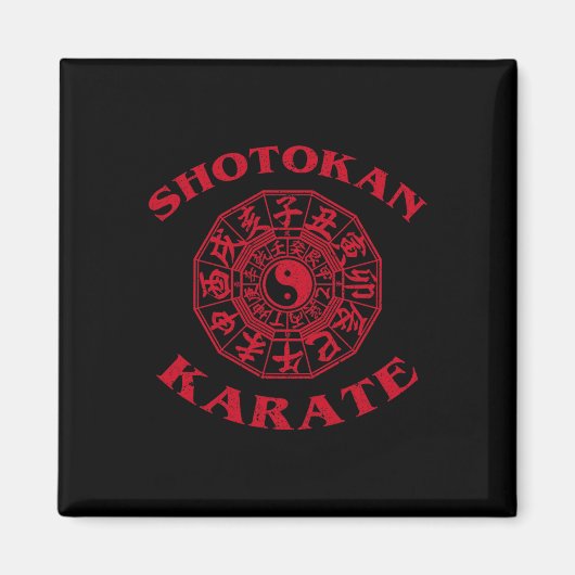 Shotokan Karate Zodiac Kreis Magnet (Vorne)