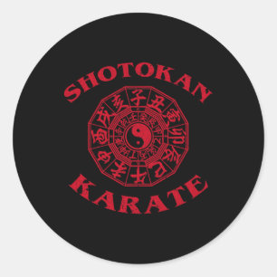 Shotokan Karate Zodiac Kreis  Runder Aufkleber