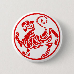 Shotokan rotes aufgehende button