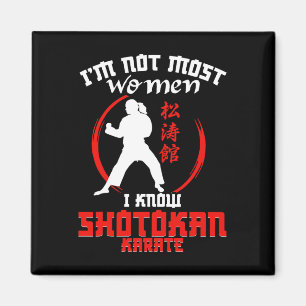 Shotokan Tiger Frau Girl Lady Practicioner Shotok Magnet