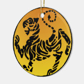 Shotokan Tiger - Gold Keramikornament (Links)