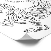 Shotokan Tiger Poster (Ecke)