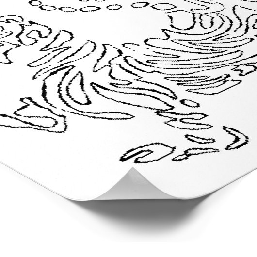 Shotokan Tiger Poster (Ecke)