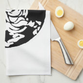 SHOTOKAN TIGER SCHWARZWEISS GESCHIRRTUCH (Viertel Falte)