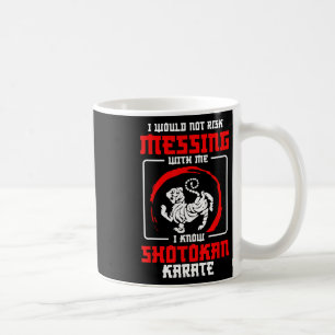 Shotokan-Trainer riskieren nicht Messing Shotokan Kaffeetasse