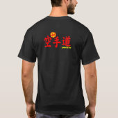 Shotokan wird Karate des T-shirt black (Rückseite)