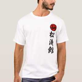 Shotokan wird Karate Von ihm Trainingsanzug sein T-Shirt