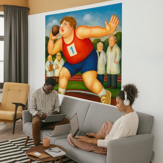 Shotput - Large Wrapped Canvas Art Print Leinwanddruck