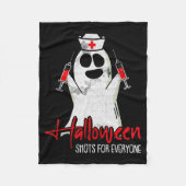 Shots For Everyone Lazy Halloween Costume Funny Gh Fleecedecke (Vorderseite)