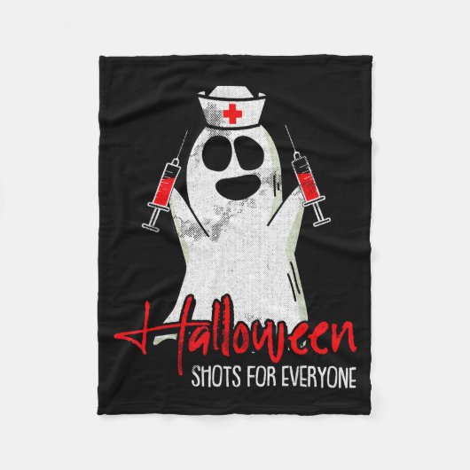Shots For Everyone Lazy Halloween Costume Funny Gh Fleecedecke (Vorderseite)