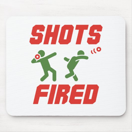Shots Fred Funny Shot Put Track und Field Mousepad (Vorne)