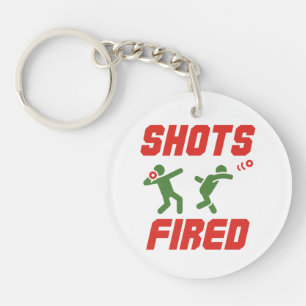 Shots Fred Funny Shot Put Track und Field Schlüsselanhänger