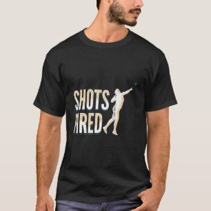 Shots mit gebranntem Schuss-Spur und Feldbekleidun T-Shirt