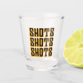 Shots Shots Orange Schnapsglas (Vorderseite)
