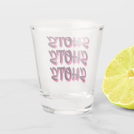 Shots Shots Rosa Shot Glas (Rückseite)