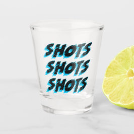 Shots Shots Shots Blue Schnapsglas