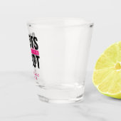 Shots vor dem Knoten Rosa Junggeselinnen-Abschied Schnapsglas (Rechts)