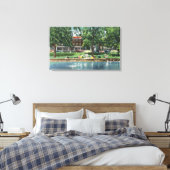 Shotwell Park and Sherwood Inn Scene Leinwanddruck (Insitu (Schlafzimmer))