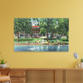 Shotwell Park and Sherwood Inn Scene Leinwanddruck (Insitu (Wohnzimmer))