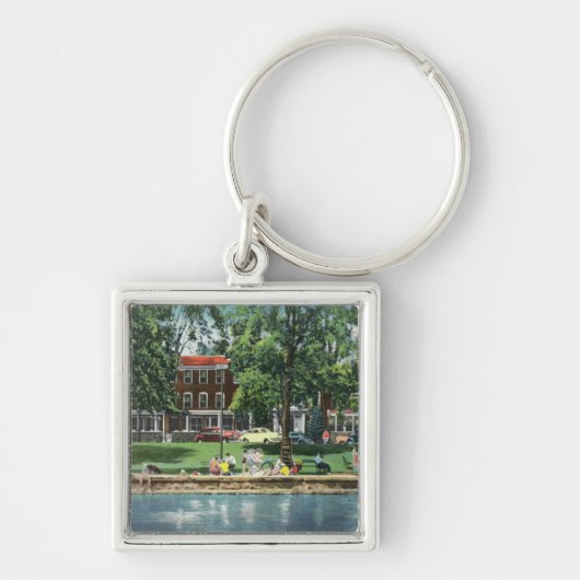 Shotwell Park and Sherwood Inn Scene Schlüsselanhänger (Vorne)