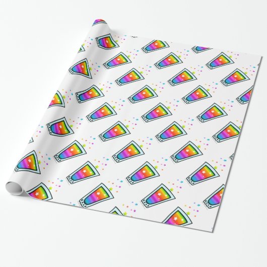 Shotz! Regenbogen-Schnapsglas PACKPAPIER (Ungerollt)