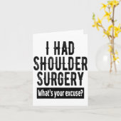 Shoulder Surgery Recovery Quote Funny Get Well Soo Karte (Gelbe Blume)