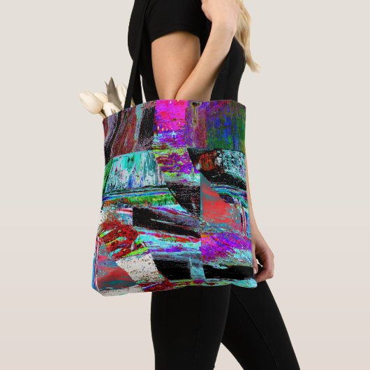 Shoulder Tote – Neon Pulse Tasche (Von Nahem)