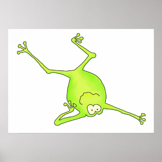 Shoulstand Yoga Frog Art Print Poster (Vorne)