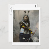 Shout at, Oglala Sioux, 1899 Postkarte (Vorne/Hinten)