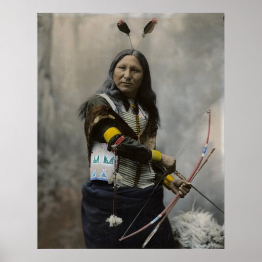 Shout at, Oglala Sioux, 1899 - Vintag Poster (Vorne)