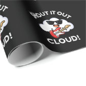 Shout Cloud Funny Music Pun Dark BG Geschenkpapier (Rolleneckpunkt)