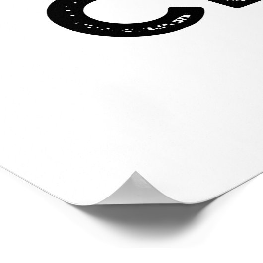 Shout Cloud Funny Music Weather Puff Poster (Ecke)