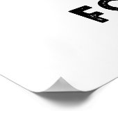 Shout for Choy Funny Veggie Bok Choy Pub Poster (Ecke)